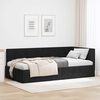 vidaXL Cadre de lit d'angle Noir 100 cm x 200 cm Velours