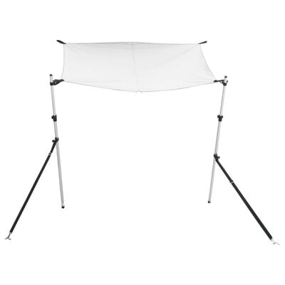 vidaXL Extension d'ombrage T-Top blanc 174x205x(115-194) cm