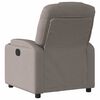 vidaXL Fauteuil de massage inclinable &eacute;lectrique Taupe Tissu