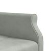 vidaXL Canap&eacute;-lit en forme de L gris clair 271x140x70 cm velours