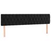 vidaXL Sommier &agrave; lattes de lit avec matelas et LED Noir 180x200 cm