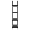 vidaXL &Eacute;tag&egrave;re Ch&ecirc;ne noir 80 x 30 x 146 cm Bois d'ing&eacute;nierie