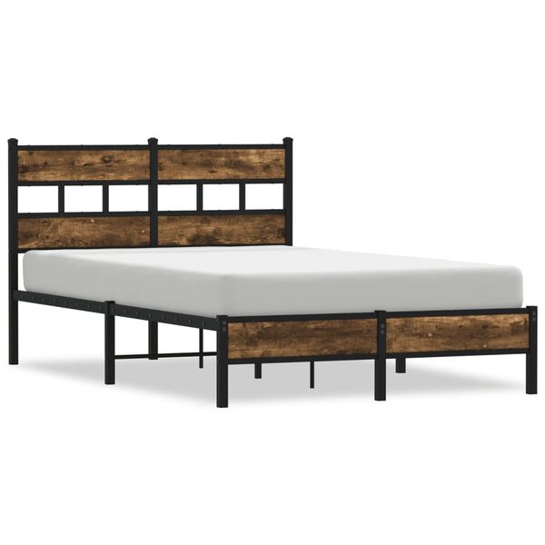 vidaXL Cadre de lit sans matelas avec t&ecirc;te de lit 120x200 cm