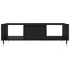 vidaXL Table basse noir 104x60x35 cm bois d'ing&eacute;nierie
