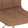 vidaXL Chaises pivotantes &agrave; manger lot de 4 marron tissu