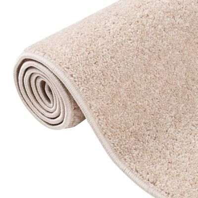 vidaXL Tapis à poils courts 80x150 cm Beige foncé