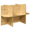 vidaXL Base de Terrarium Marron 80 x 50 x 50 cm OSB