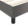 vidaXL Sommier &agrave; lattes de lit avec matelas Gris 140x190 cm Similicuir
