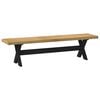 vidaXL Banc &agrave; manger NOAIN pieds en forme de X 180x40x45 cm massif pin
