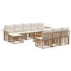 vidaXL Ensemble de canap&eacute;s d'ext&eacute;rieur 11 pc 10 place