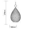 Luxform Lampe &agrave; LED de jardin orientale Palmyra Bronze antique