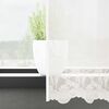 vidaXL Rideau en Dentelle Floral Blanc 160 x 400 cm Polyester
