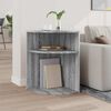vidaXL Table d'appoint Gris Sonoma 39,7 x 39,7 x 60 cm