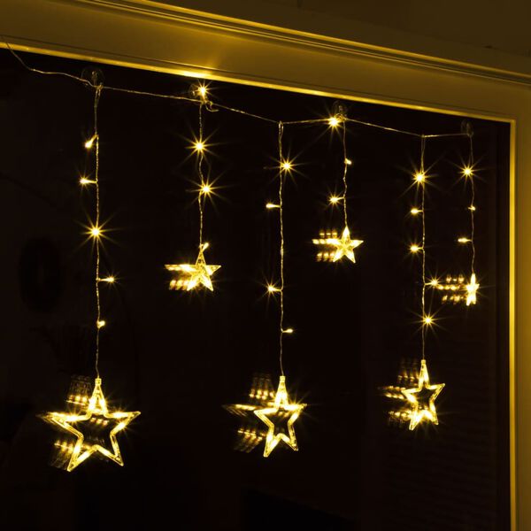 HI Rideau &agrave; guirlande lumineuse Fairy avec 63 LED