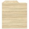 vidaXL Bureau ch&ecirc;ne sonoma 123,5x73,5x75 cm bois d'ing&eacute;nierie