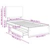 vidaXL Lit de Rangement Ch&ecirc;ne Sonoma 100 x 200 cm Bois d'ing&eacute;nierie