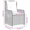 vidaXL Ensemble de salle &agrave; manger pour jardin 3 pcs polyrotin