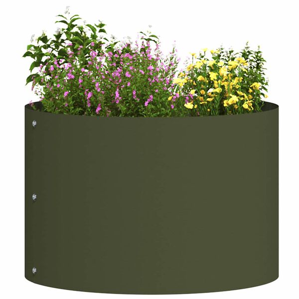vidaXL Cache-pot de jardin Vert olive 30 x 30 x 20 cm