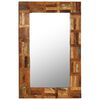 vidaXL Miroir mural Bois de r&eacute;cup&eacute;ration massif 60 x 90 cm