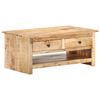 vidaXL Table basse 88x50x38 cm Bois de manguier brut