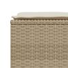 vidaXL Salon de jardin avec coussins 5 pcs beige r&eacute;sine tress&eacute;e