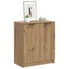 vidaXL Armoire &agrave; chaussures ch&ecirc;ne artisanal bois d'ing&eacute;nierie