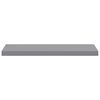 vidaXL &Eacute;tag&egrave;res murales flottantes 2 pcs gris 80x23,5x3,8 cm MDF
