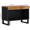 vidaXL Meuble TV 60x33x43,5 cm bois massif de manguier