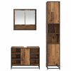 vidaXL Ensemble de mobilier de salle de bain 3 pcs Bois Ancien