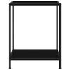 vidaXL Table console Noir 60x35x75 cm Verre tremp&eacute;