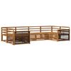 vidaXL Ensemble de canap&eacute;s d'ext&eacute;rieur 6 pcs Naturel
