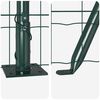 vidaXL Cl&ocirc;ture avec poteau Vert 0,6 x 10 m Acier et PVC