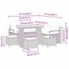 vidaXL Ensemble de canap&eacute; de jardin avec coussin 9 pcs Gris