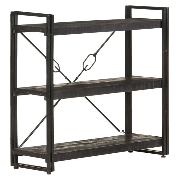 vidaXL Biblioth&egrave;que &agrave; 3 niveaux 90x30x80 cm Bois de manguier massif