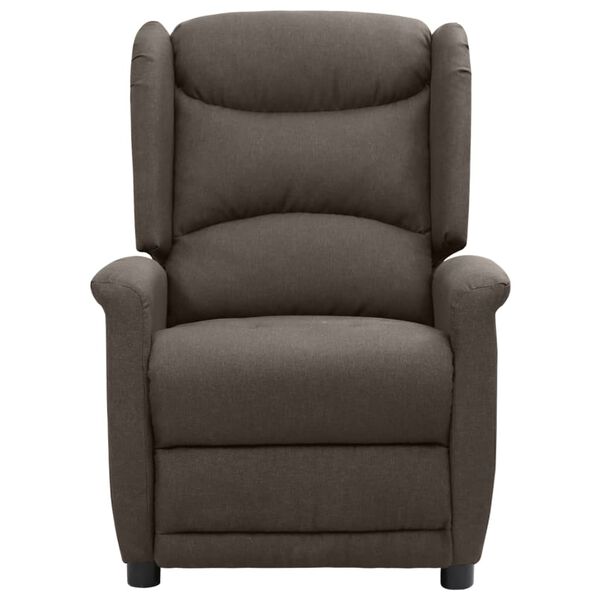 vidaXL Fauteuil de massage Marron Tissu