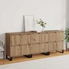 vidaXL Buffet 3 pcs Ch&ecirc;ne artisanal 60 x 35 x 70 cm
