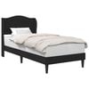 vidaXL Cadre de lit avec t&ecirc;te de lit Noir 90 x 190 cm Simili cuir
