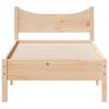 vidaXL Cadre de lit sans matelas 75x190 cm bois de pin massif