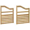 vidaXL Module d'accoudoirs 2 pcs Blanc 59 x 4 x 73 cm
