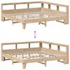 vidaXL Lit biblioth&egrave;que sans matelas 200x200 cm bois massif de pin