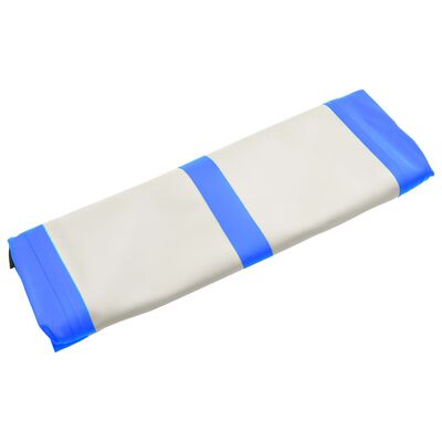 vidaXL Tapis gonflable de gymnastique avec pompe 700x100x15cm PVC Bleu