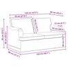 vidaXL Canap&eacute; 120cm 2 pcs Vert fonc&eacute; M&eacute;tал