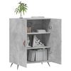 vidaXL Buffet gris b&eacute;ton 69,5x34x90 cm bois d'ing&eacute;nierie