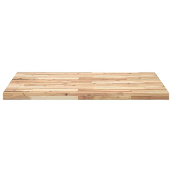 vidaXL Dessus de table rectangulaire 100x80x4 cm bois massif d'acacia
