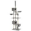 vidaXL Arbre &agrave; chat avec griffoirs en sisal 230-260 cm Gris