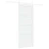 vidaXL Porte coulissante 83 x 202 cm Bois de pin massif Blanc
