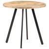 vidaXL Table de salle &agrave; manger 80 cm Bois de manguier brut
