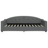 vidaXL Lit de repos gris fonc&eacute; 100x200 cm tissu