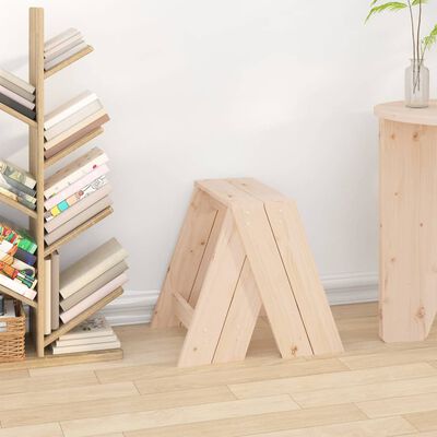 vidaXL Tabourets lot de 2 40x40x45 cm bois massif de pin