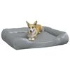 vidaXL Lit pour chien Gris clair 120x100x27 cm Similicuir